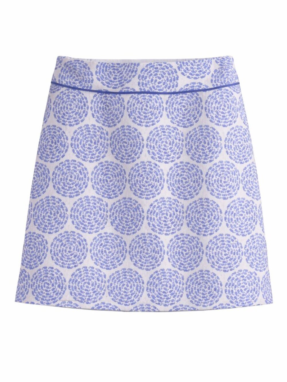 Vineyard Vines Blue White Print Skirt Size 8 Mini A-Line Nautical Preppy